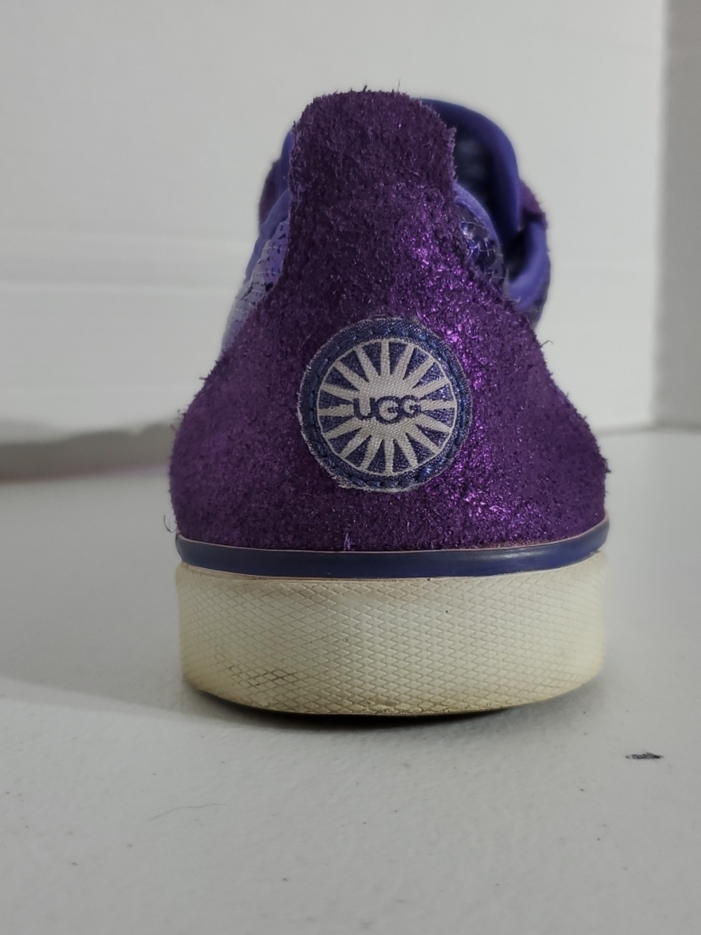 UGG Sz 10 Purple Glitter Slip-On Women’s Sneakers - Picture 5 of 14